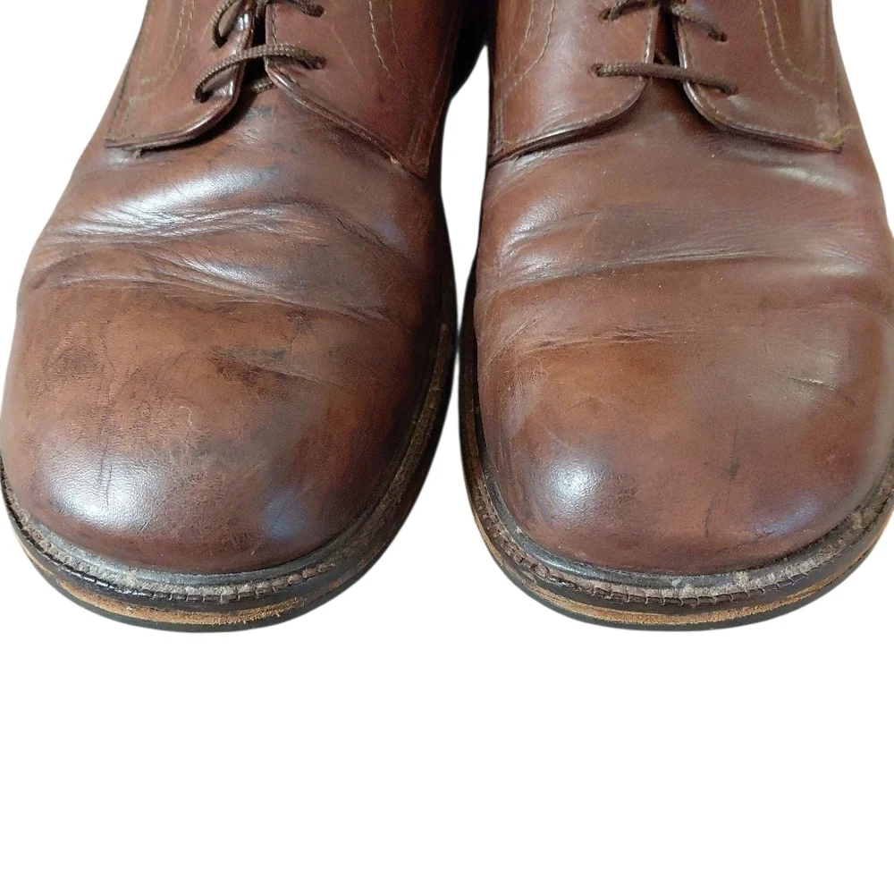 Birkenstock Brown Leather Oxfords Men's Brown Lace Up Shoes Size 12